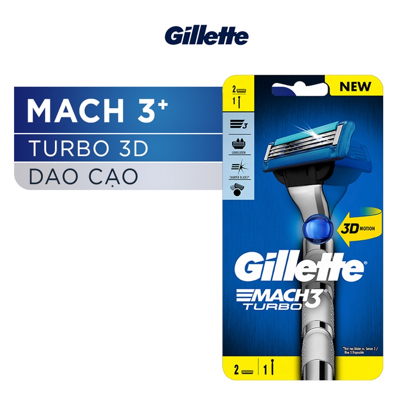 Dao cạo râu Gillette Mach3 Turbo 1