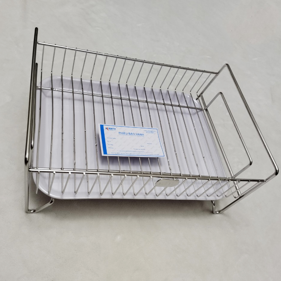 Kệ úp chén ly kibath inox 304 kèm khay hứng nước, kb-822