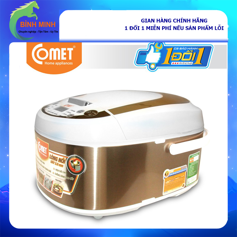 Nồi cơm điện tử comet cm8087 1.8l 1.8 lít - hàng chính hãng