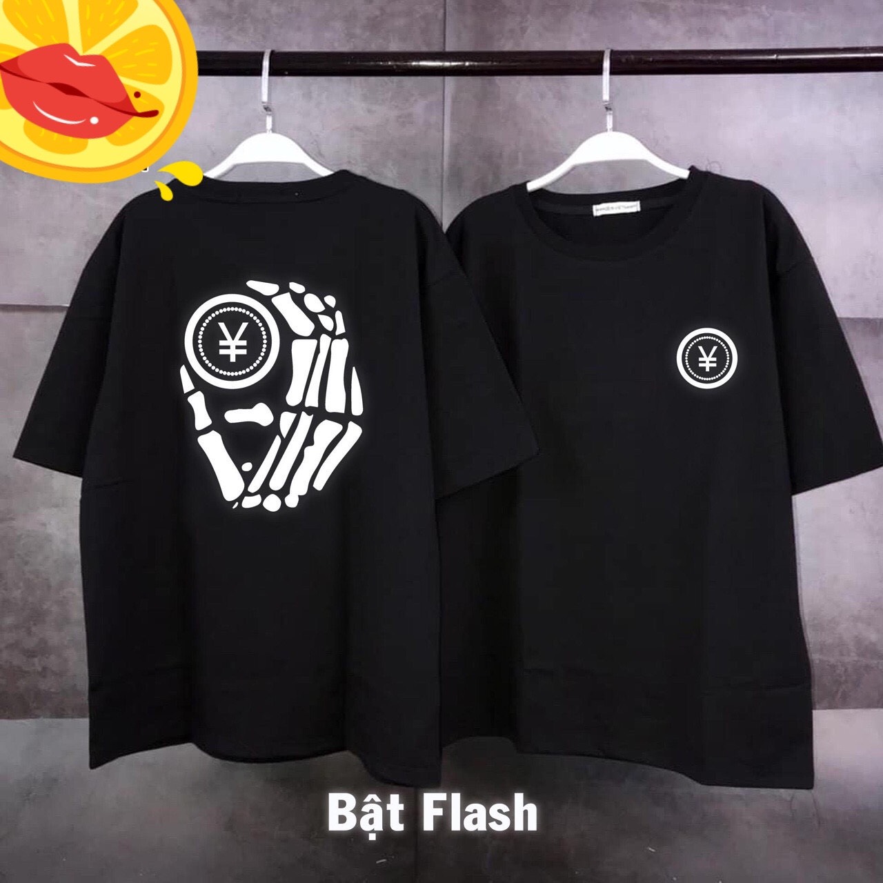 [HCM]Áo Thun Tay Lỡ Nam Nữ Unisex Y BÀN TAY PHẢN QUANG  -  Áo Thun Phông Rộng Thời Trang Nam Nữ Bắt Trent NHIỀU MÀU