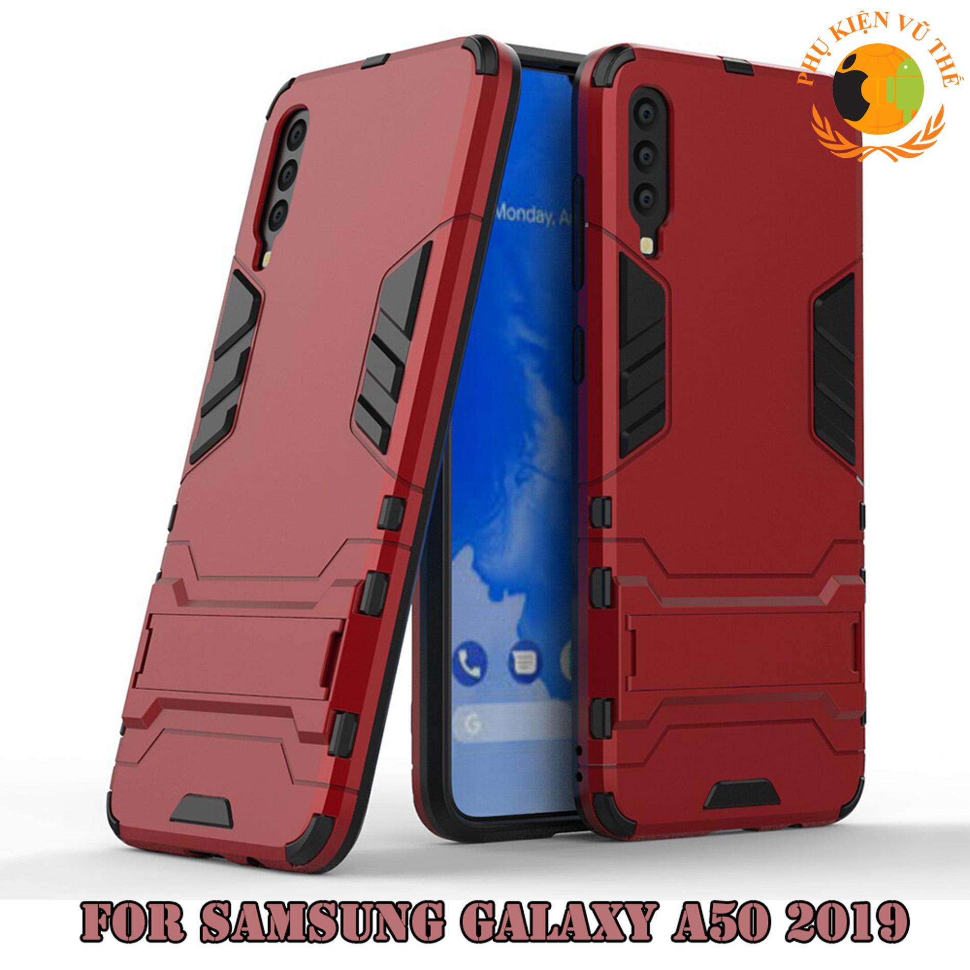 Ốp Lưng Chống Sốc Iron Man Cho Samsung Galaxy A50 2019 Có Dựng Lưng