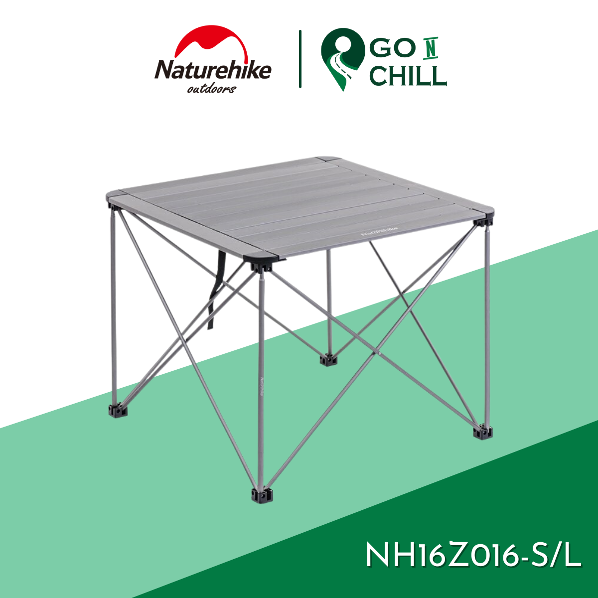 Bàn nhôm dã ngoại, bàn xếp cắm trại gấp gọn Naturehike NH16Z016