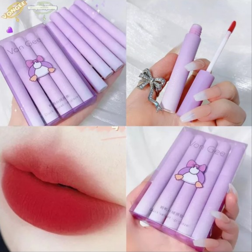 Set 5 son kem vongee vịt tím