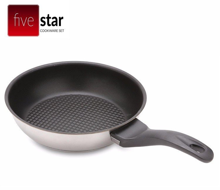 CHẢO FIVESTAR  INOX 24CM (SỬ DỤNG ĐƯỢC TRÊN BẾP TỪ )