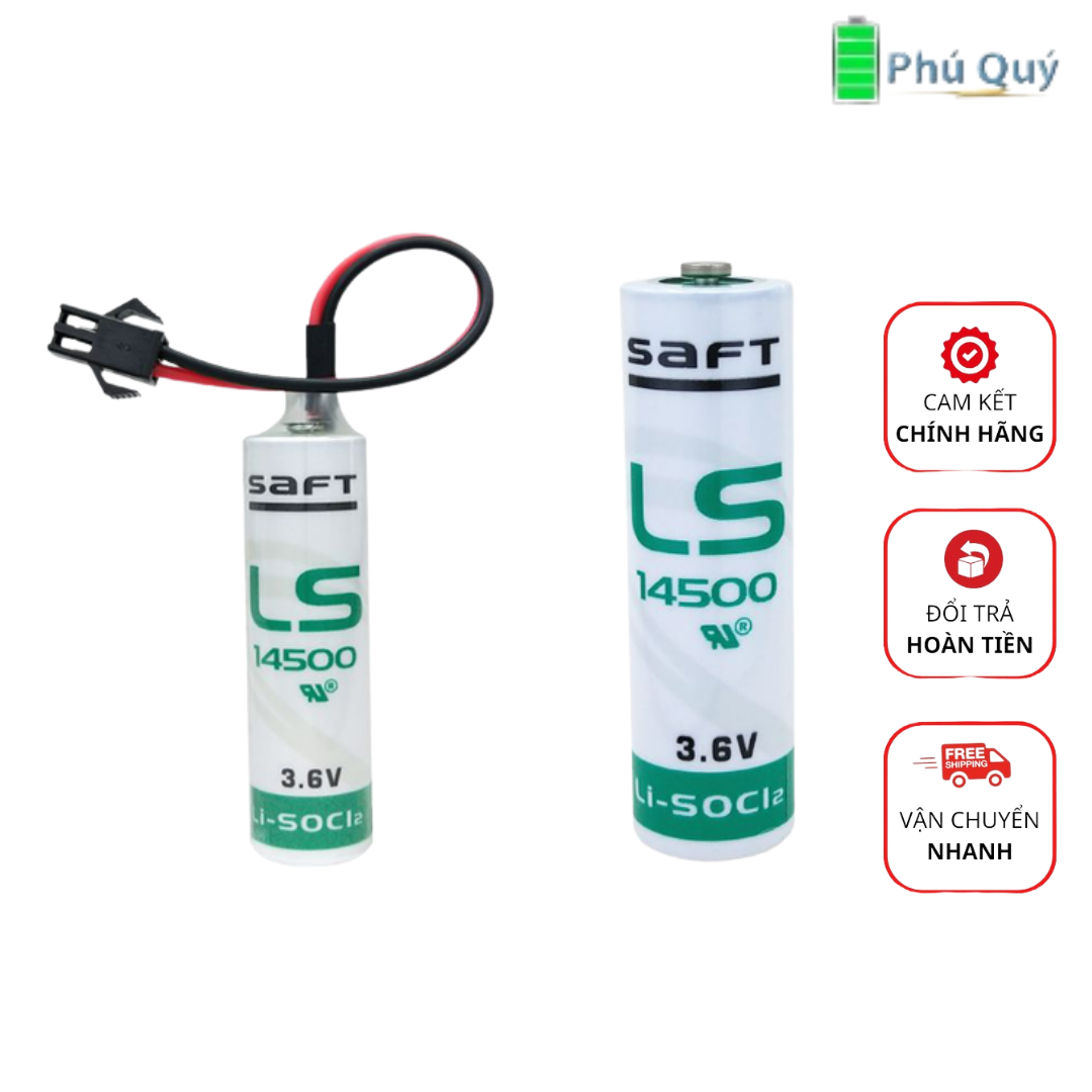 Pin saft ls14500 3.6v size aa chính hãng ls 14500 plc
