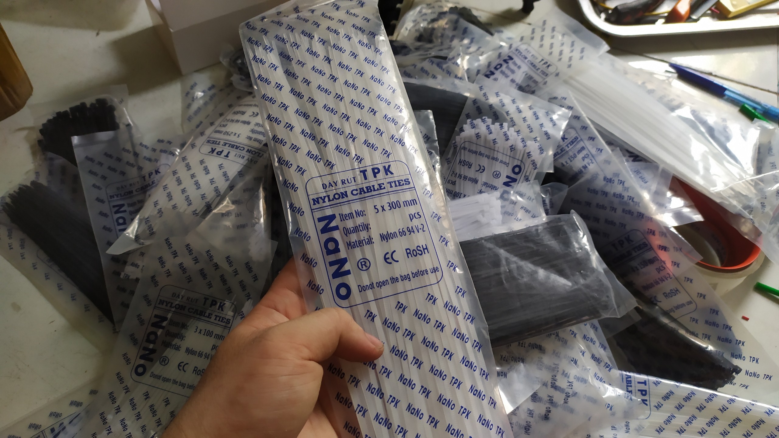 Dây rút nhựa nhiều size 3x100mm |4x150mm |5x250mm |5x300mm |8x300mm