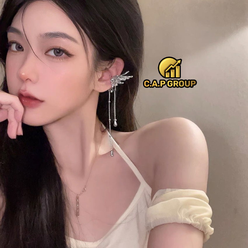 Bông tai khuyên tai nữ hình Cánh Bướm sang chảnh Hàn Quốc