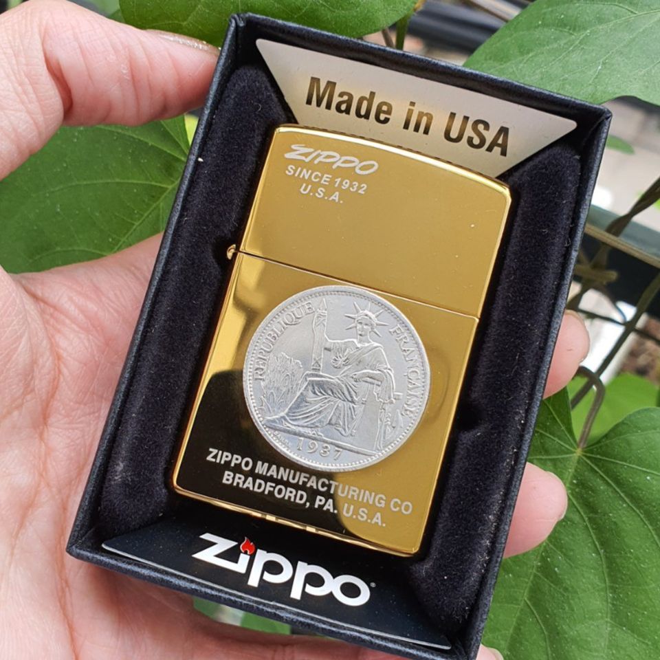 Bật Lửa Zippo Mỹ Đồng Chủ Đề Nữ Thần Tự Do Chu Niên 1932 - 1985 ( Tặng Đá Bấc Xịn ) Hộp Quẹt Thích Hợp Làm Quà Tặng