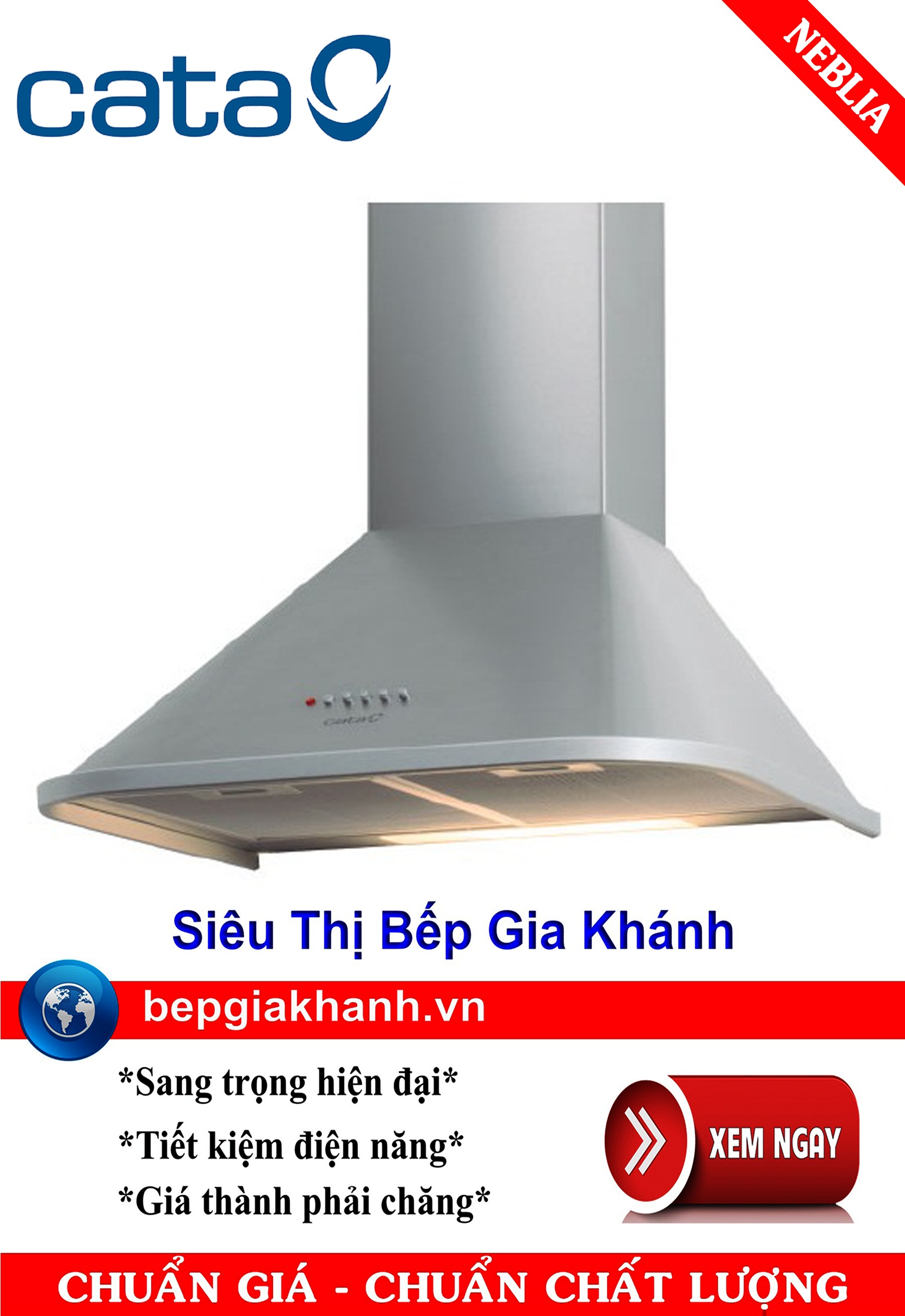 Máy hút mùi dạng phễu 60cm Cata NEBLIA, máy hút mùi nhà bếp, máy hút mùi bếp, máy hút mùi kính cong, máy hút mùi canzy, máy hút mùi mini, máy hút mùi âm trần, máy hút mùi electrolux, may hut mui
