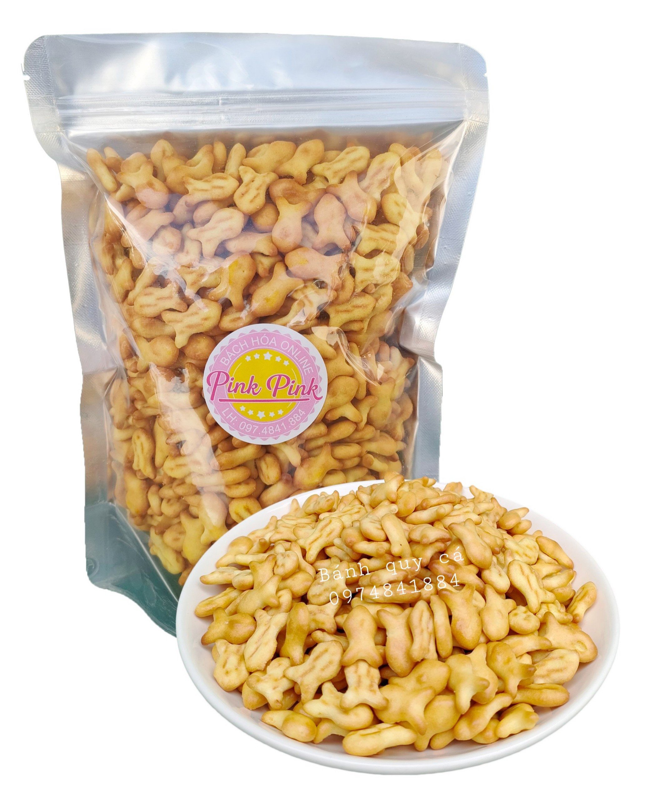 500g Bánh quy cá mặn ngọt thơm ngon - đồ ăn vặt ngon rẻ chất lượng