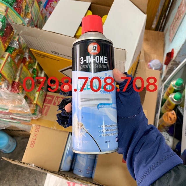 Chai xịt vệ sinh máy lạnh wd40 331ml made in usa