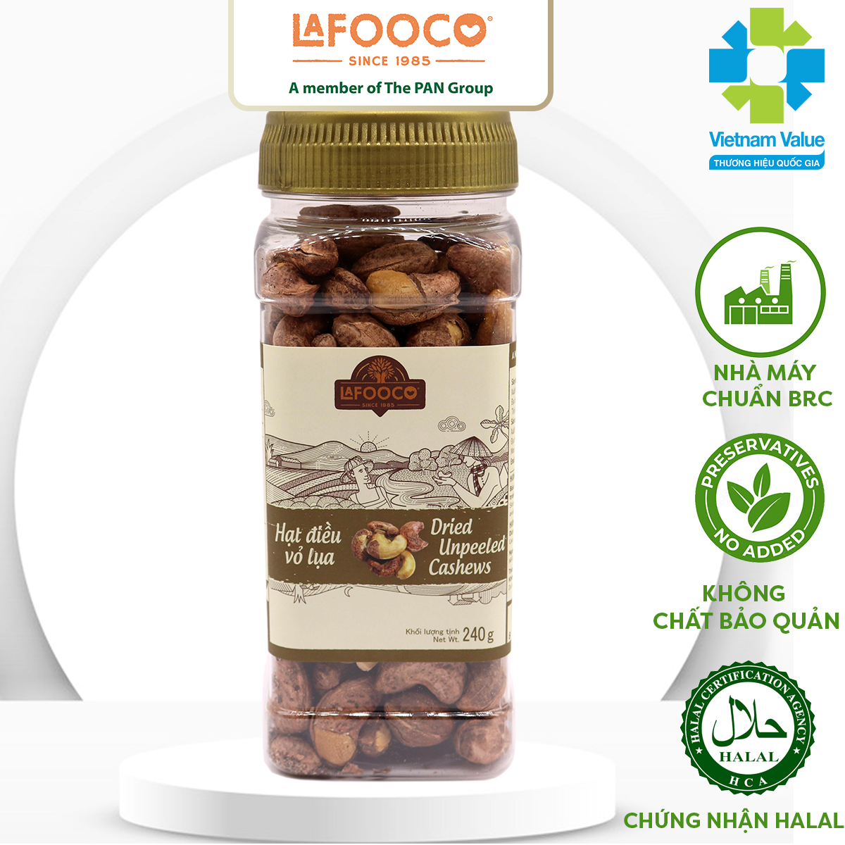 Hạt Điều Vỏ Lụa LAFOOCO 240g