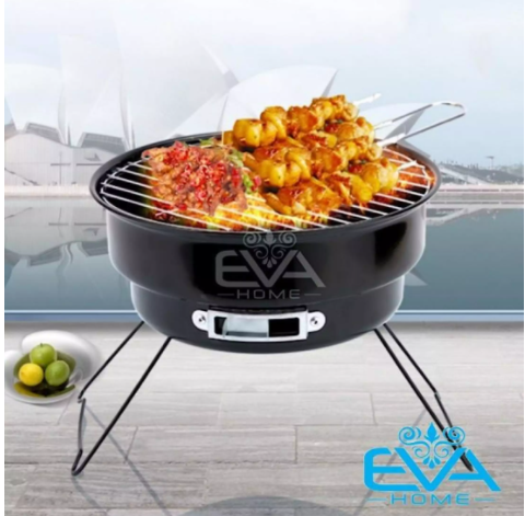 Bếp Nướng Than Hoa Tròn Có Chân Bếp Cao Portable Barbecue