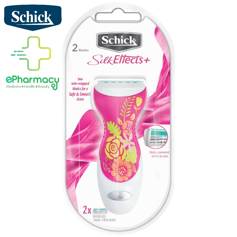 Dao cạo cho nữ schick effect + 2s – bộ dao cạo schick + 02 lưỡi