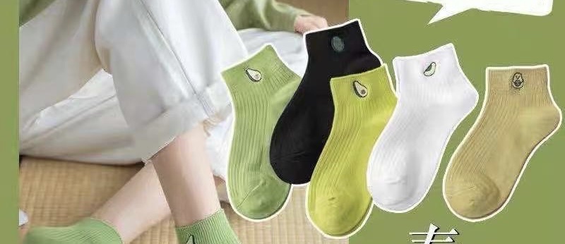 Vớ bơ xanh nữ set 5 đôi
