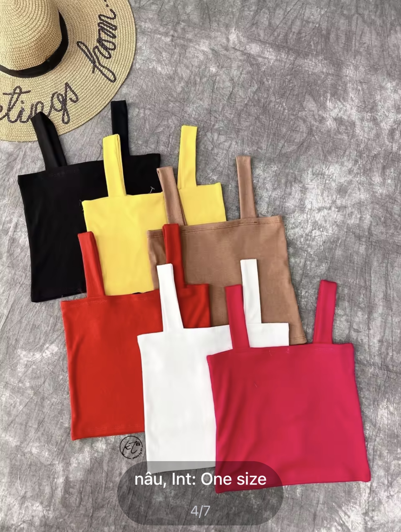 Chỉ 14k/ áo. Áo 2 dây bản to dễ thương, vải thoáng mát, phối đồ siêu xinh