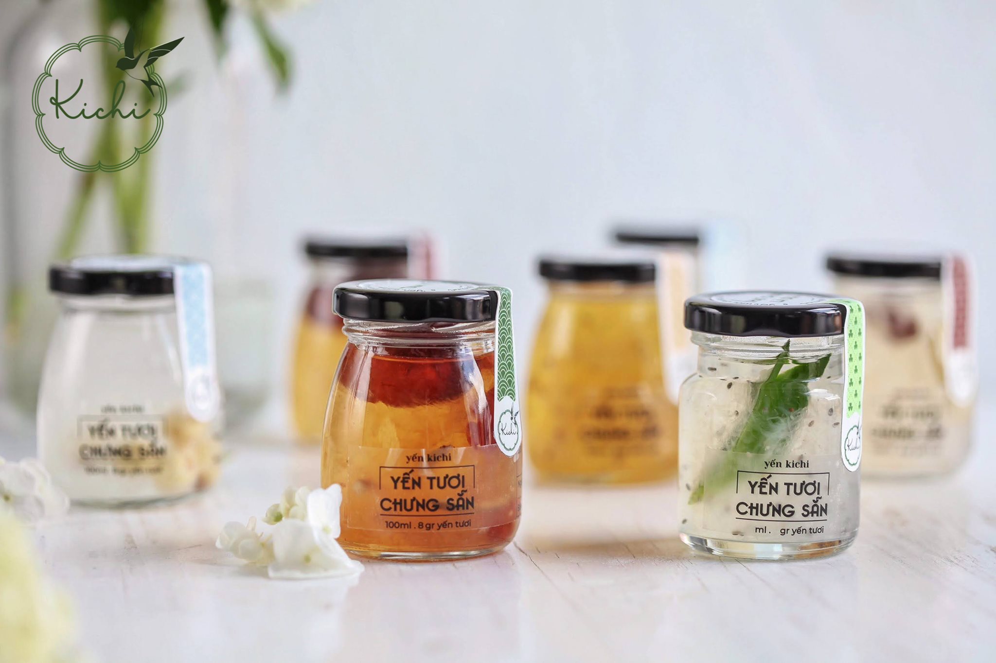 BỘ 12 HŨ THỦY TINH ĐỰNG YẾN SÀO, DẦU DỪA, KEM NGHỆ 100ML NẮP THIẾC (hũ trơn, không in hình, màu nắp ngẫu nhiên)