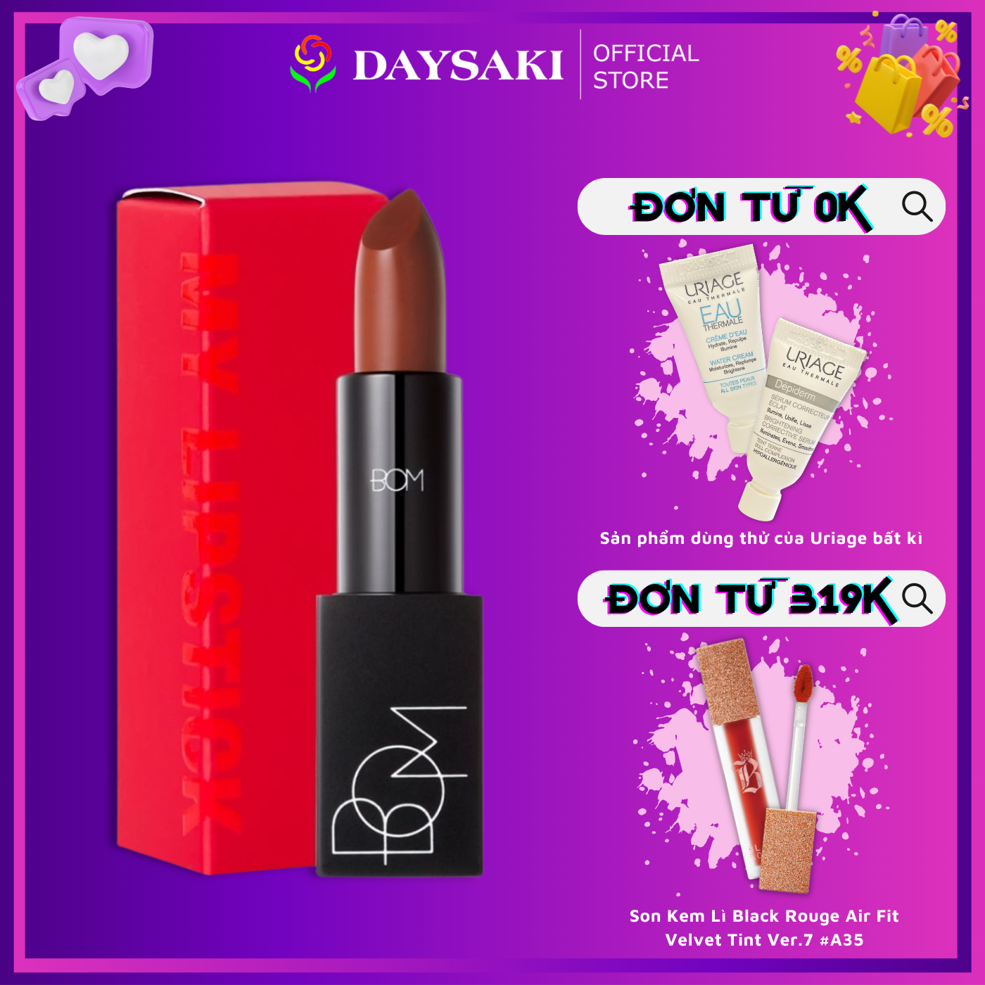 Bom son kem matt holic tint #810 - my brick red