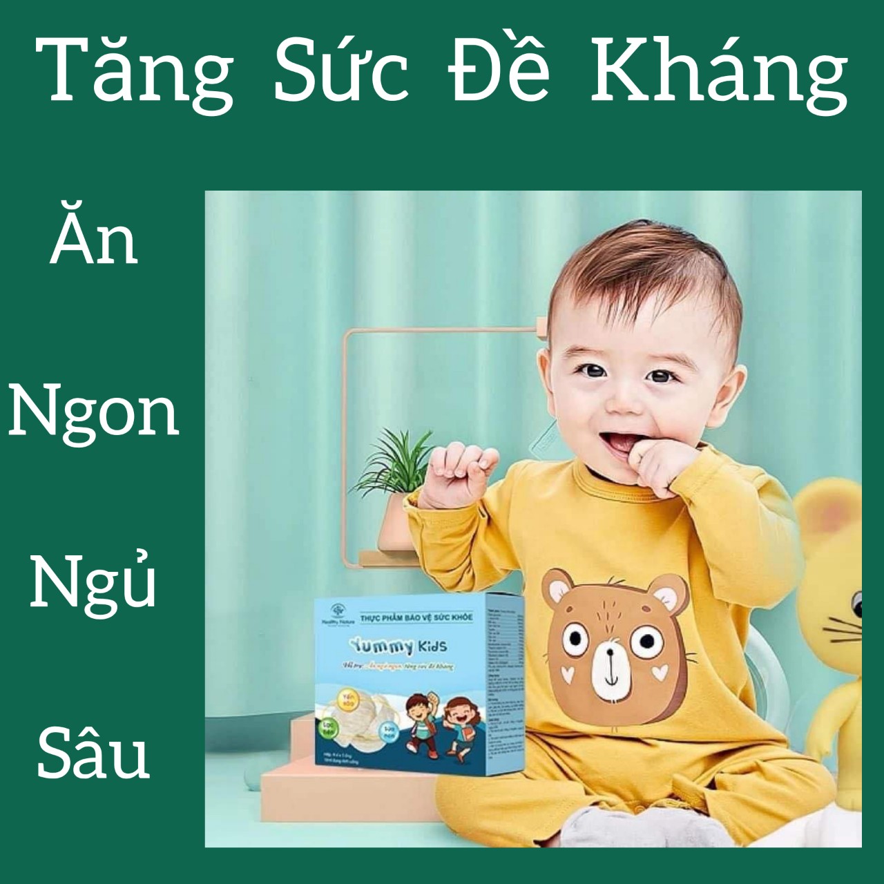 [HCM][Giải Pháp Cho Trẻ Biếng Ăn] Siro Yến Sào YUMMY KIDS (Ngon Ăn-Ngủ Sâu-Tăng Đề Kháng)