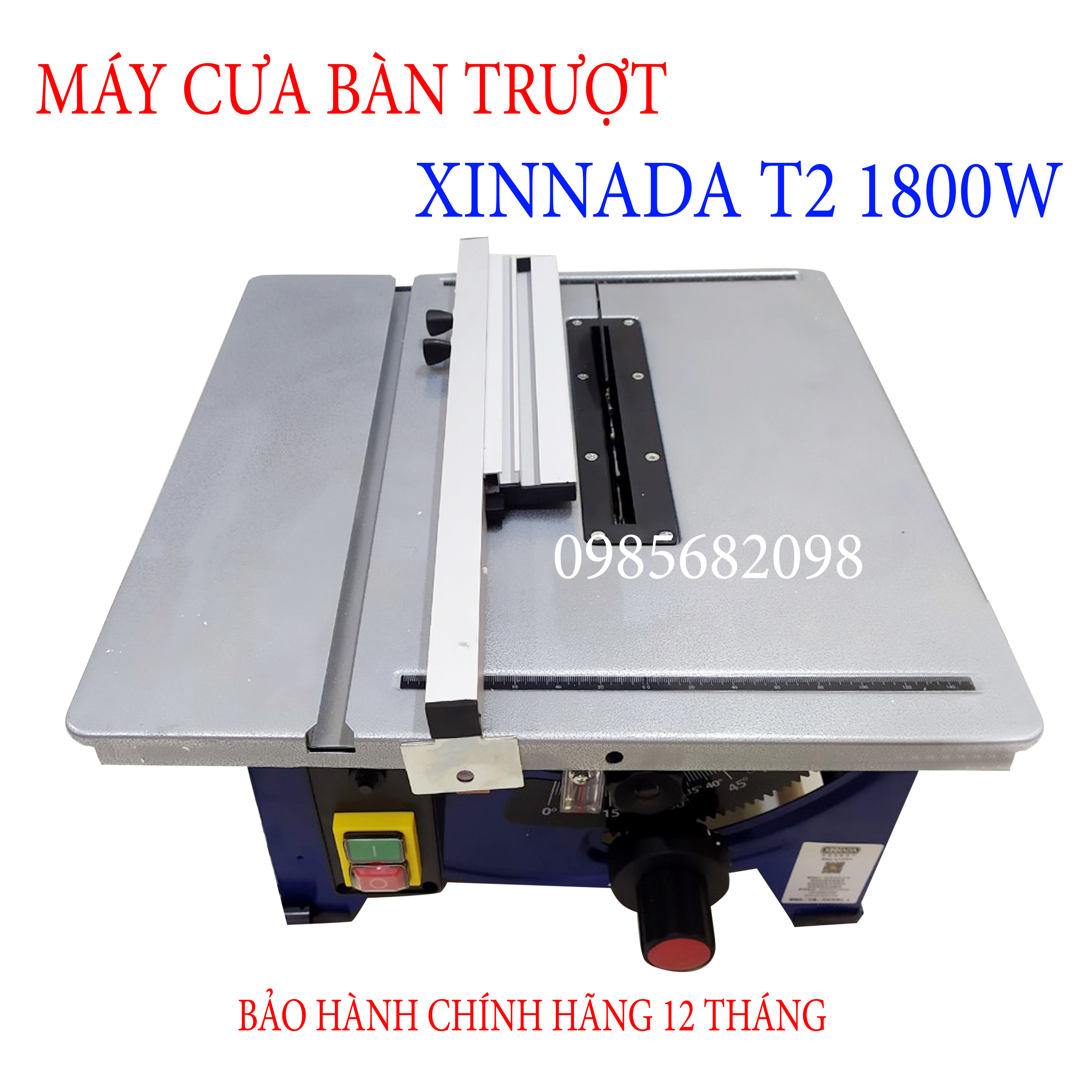 Máy cưa bàn trượt xinnada 1800w -điều chỉnh độ nghiêng