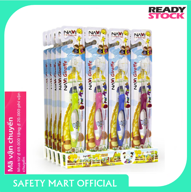 Bàn chải đánh răng trẻ em navi giraffe cao cấp hàn quốc