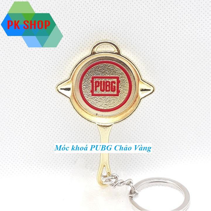 MÓC KHOÁ PUBG CHẢO VÀNG - CHẢO ĐEN HÀNG CHUẨN
