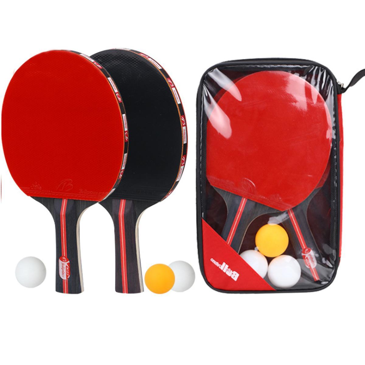 Combo 2 Vợt Bóng Bàn Kèm 3 Quả Bóng Bàn Nhãn Hiệu miDoctor