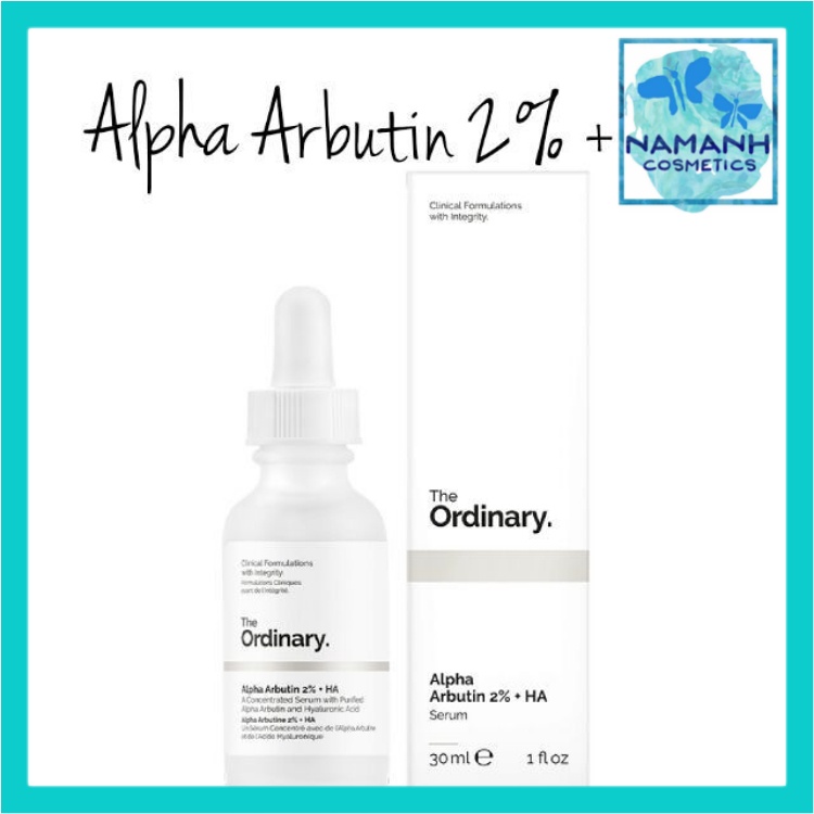Serum dưỡng trắng da The Ordinary Alpha Arbutin 2% + HA Concentrated Serum 30ml