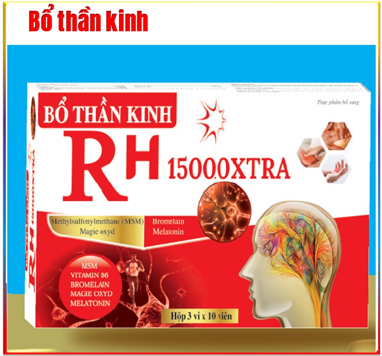 Viên uống Bổ Thần Kinh ROH 15000 Extra giảm đau dây thần kinh ngoại biên, đau vai gáy, tê bì chân tay- Thành phần thảo dược kết hợp vitamin B1,B6,B12 và Magie - Hộp 30 viên