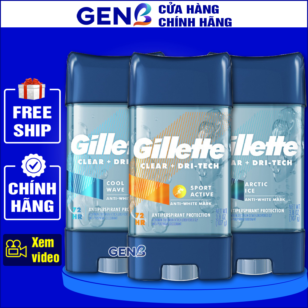 Lăn khử mùi gillette nam/nữ 107g chính hãng - lăn khử mùi nữ/nam gilette ngăn mồ hôi nách - lăng khử mùi nam/nữ nhiều hương sáp lăn nách khử mùi japari
