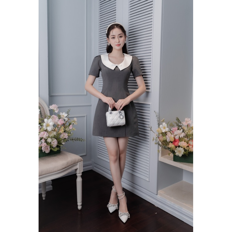 Céleste - váy cổ nơ may dress