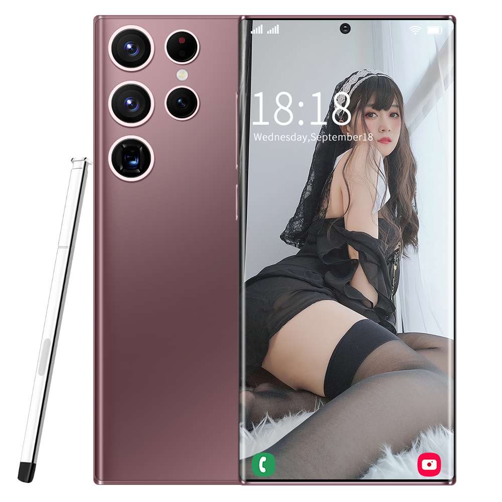 Điện thoại Miễn phí vận chuyển điện thoại di động giá rẻ S22+ Ultra Bán điện thoại di động ban đầu điện thoại mới ra 16+512g Bán điện thoại di động chính hãng Inch không thấm nước điện thoại di động 1k