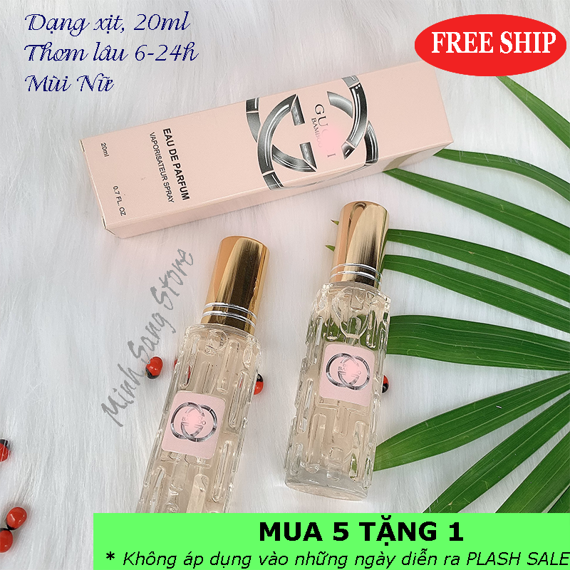 2 chai nước hoa nữ guci bambo mini 20ml lưu 6-12h