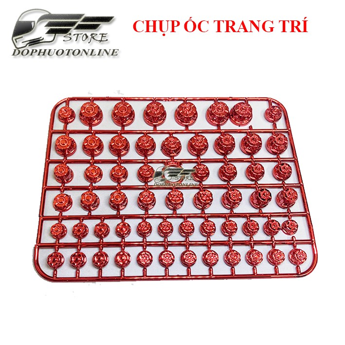 Chụp ốc trang trí xe máy nhựa abs