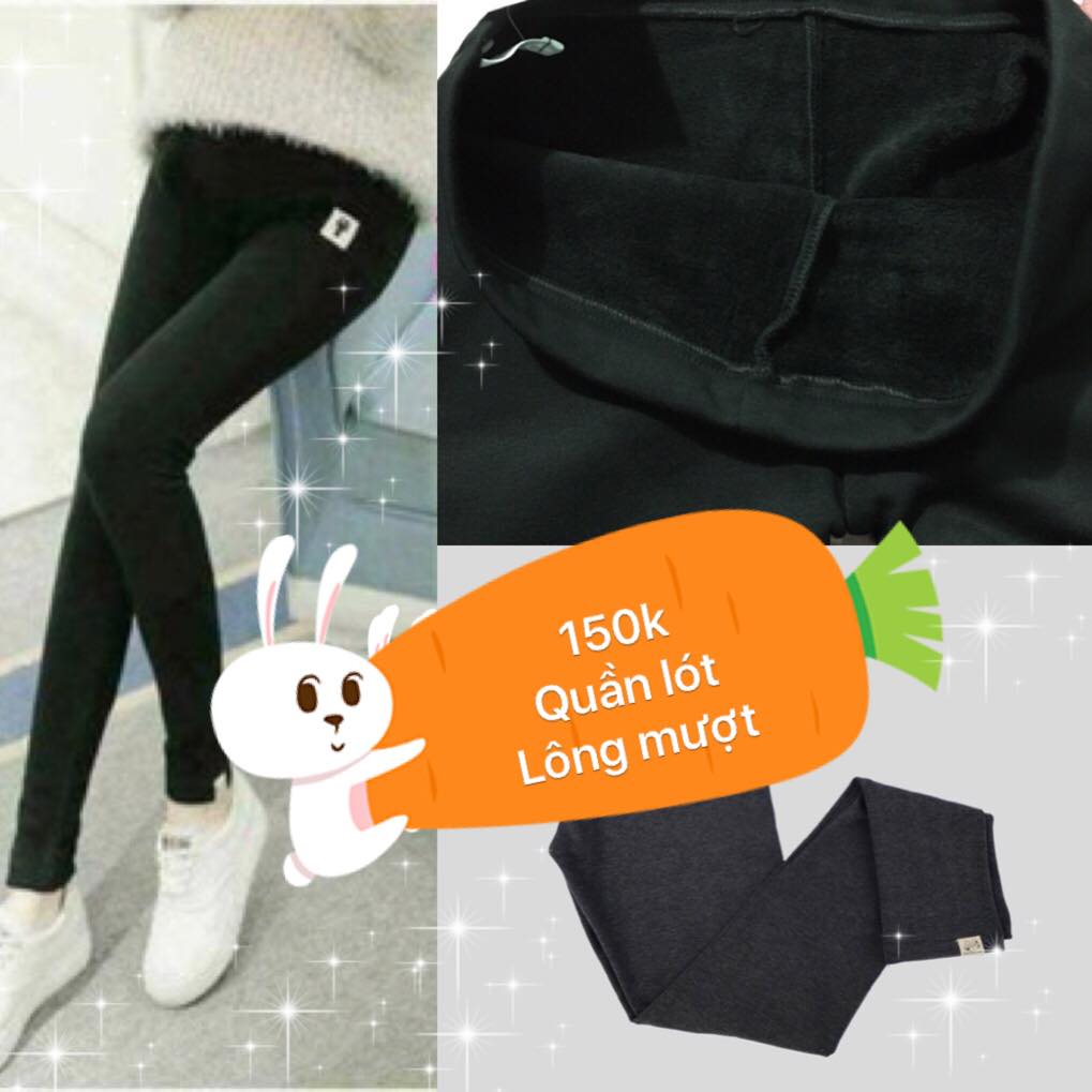 Quần bầu lót lông mượt siêu ấm