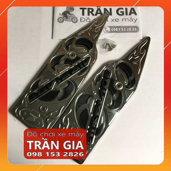 Thảm lót để chân inox xe AB airblade 2013-2014-2015 tấm trải sàn gác chân air blade - phụ kiện trang trí