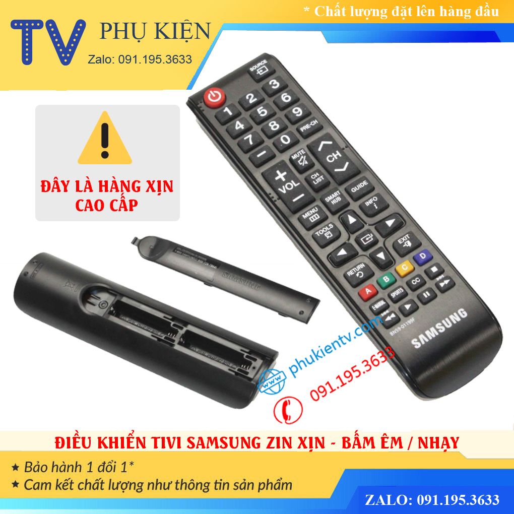 [Hàng Zin Xịn] Điều Khiển Tivi Samsung Smart Tivi Ngắn BN59-01199F - Tương Thích Các Đời Tv LED LCD Plasma