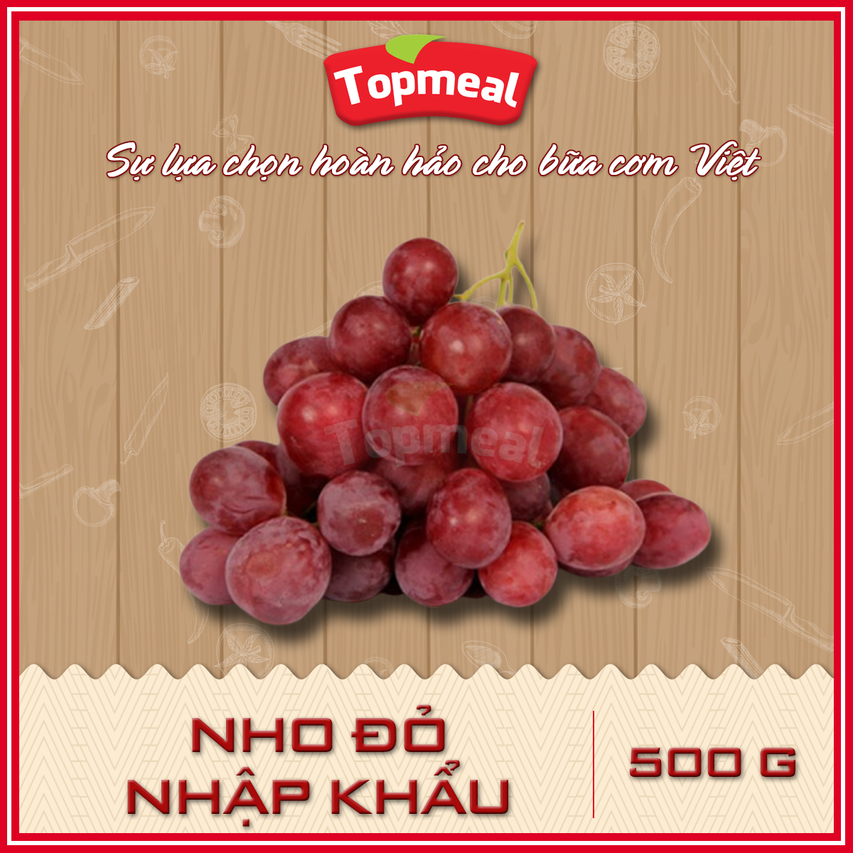 Hcm - nho đỏ nhập khẩu -