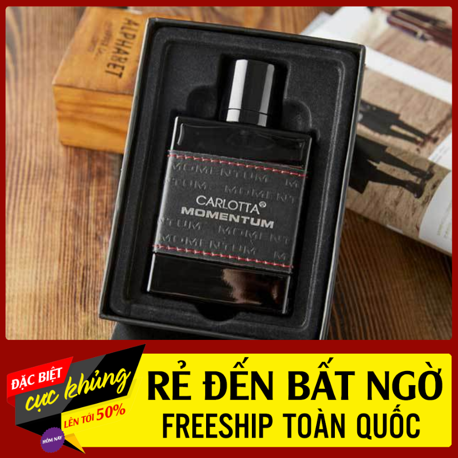 Nước Hoa Nam Cao Cấp Carlotta Momentum 100ml Cực Thơm Quyến Rũ Lưu Hương 12h, Mùi Hương Nam Tính, Sang Trọng, Làm Quà Tặng