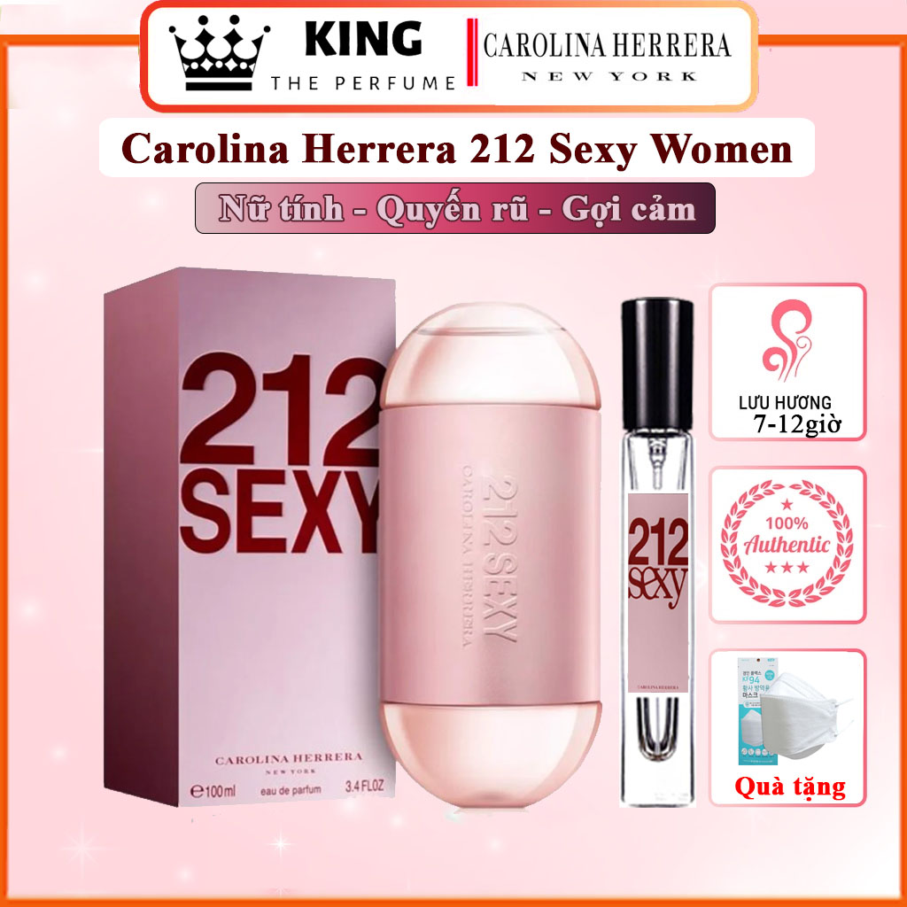 Nước Hoa Nữ 212 sexy woman - Phong cách Nữ tính Quyến rũ Gợi cảm nước hoa đi nữ đi bar chai chiết 5-10-20ml