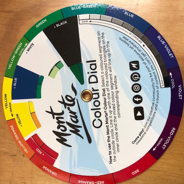 Bảng Hướng dẫn pha màu Mini Mont Marte – Colour Dial