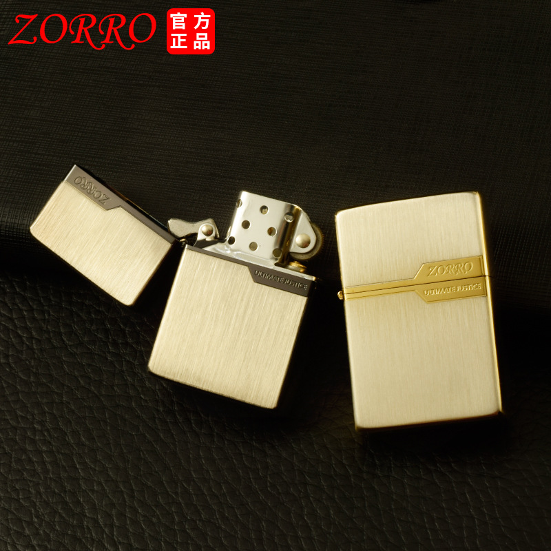 Bật lửa đá xăng Zorro kiểu dáng tiêu chuẩn màu sắc hiện đại