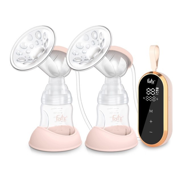 (FREESHIP ĐẾN 50k) Máy hút sữa điện đôi có pin sạc Fatz Fatzbaby Resonance 5 (FB1180VNG, FB1180VNH, 