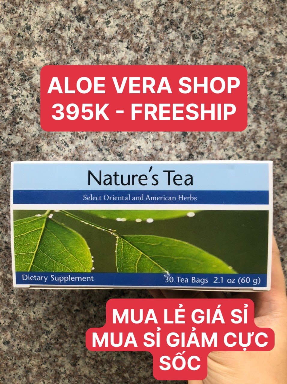 (410k)Trà Thải Độc Ruột Nature's Tea Uni (hộp 30 gói)