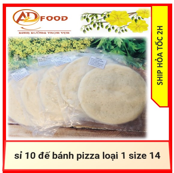 Sỉ 10 đế bánh pizza loại 1 size 14