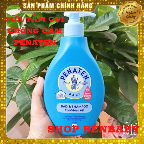 Sữa tắm gội penaten 400ml, sữa tắm gội chống cảm đức. liên hệ trực tiếp để được giá tốt 0972831447
