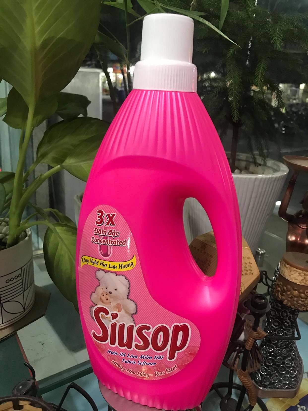 Nước Xả Làm Mềm Vải Siusop 3x Đậm Đặc Hương Hoa Hồng 1,8kg, Nước Xả Vải Mỹ Hảo, Bách hóa Minh Anh