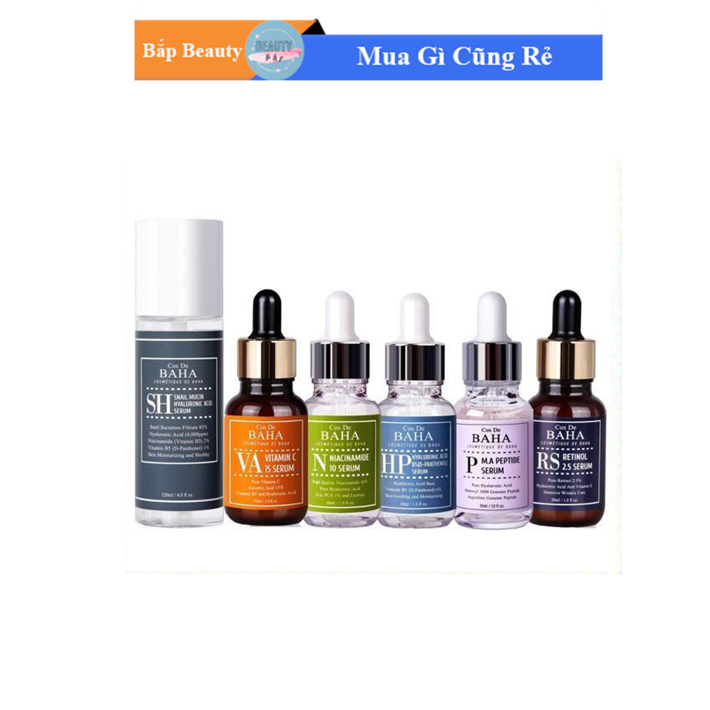 Serum Cos De BAHA Dưỡng Trắng Căng Bóng Da (5 màu lựa chọn)