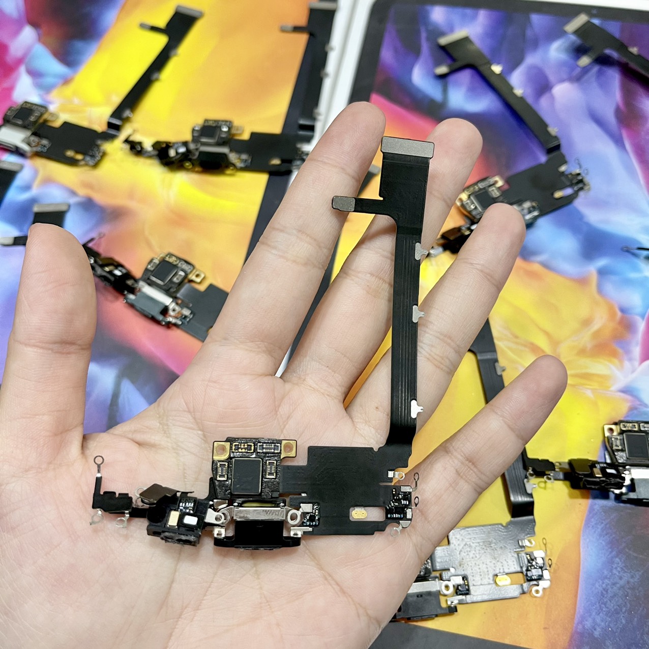 Dây đuôi sạc iPhone 11 Promax zin bóc máy