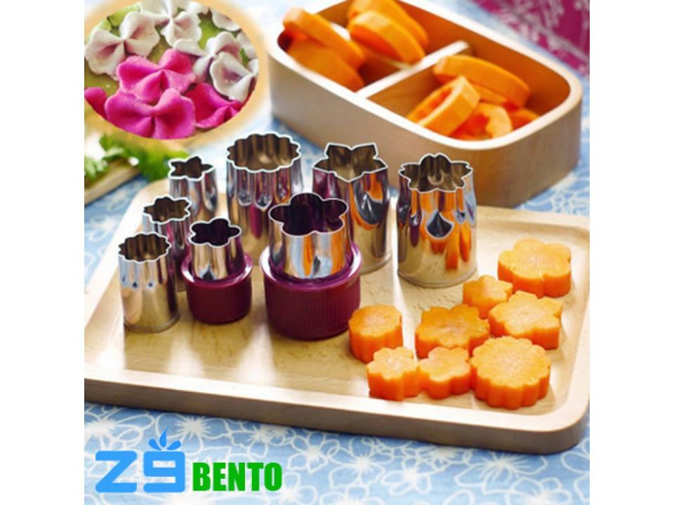 Bộ khuôn tạo hình rau củ quả inox 8 món tiện dụng